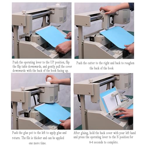 Macchina vincolante termica con controllo della temperatura digitale, spessore massimo 40mm per libri di carta, album e quaderni