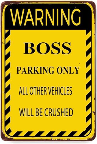 Anceky Style-4 Retro Metal 'No Parking' Sign - Funny Metal Sign For Man Cave, Garage, Home, Sports Bar, Pub Decor - 8" 12"