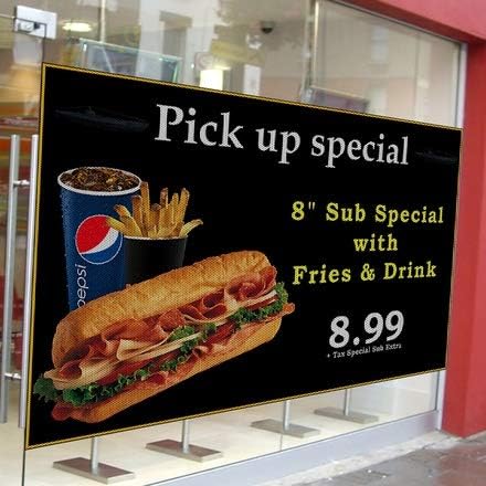 Miniatura 3 de PL ART Lámina perforada para ventanas adhesivo para publicidad de una sola vía impresión de vinilo transparente