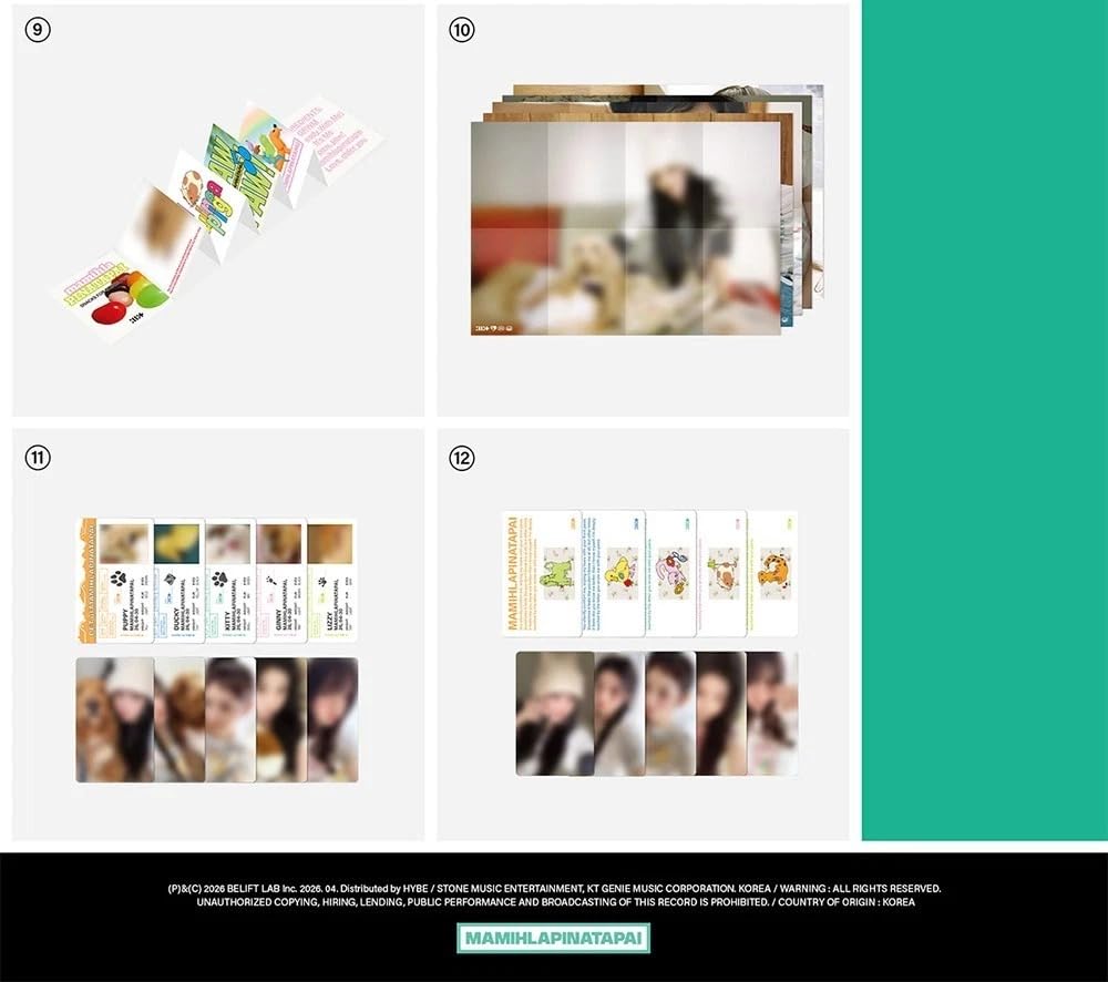 (5 Ver. Set) ILLIT MAMIHLAPINATAPAI 4. Mini-Album (PAW PAW Ver. + Fotokarte) K-POP