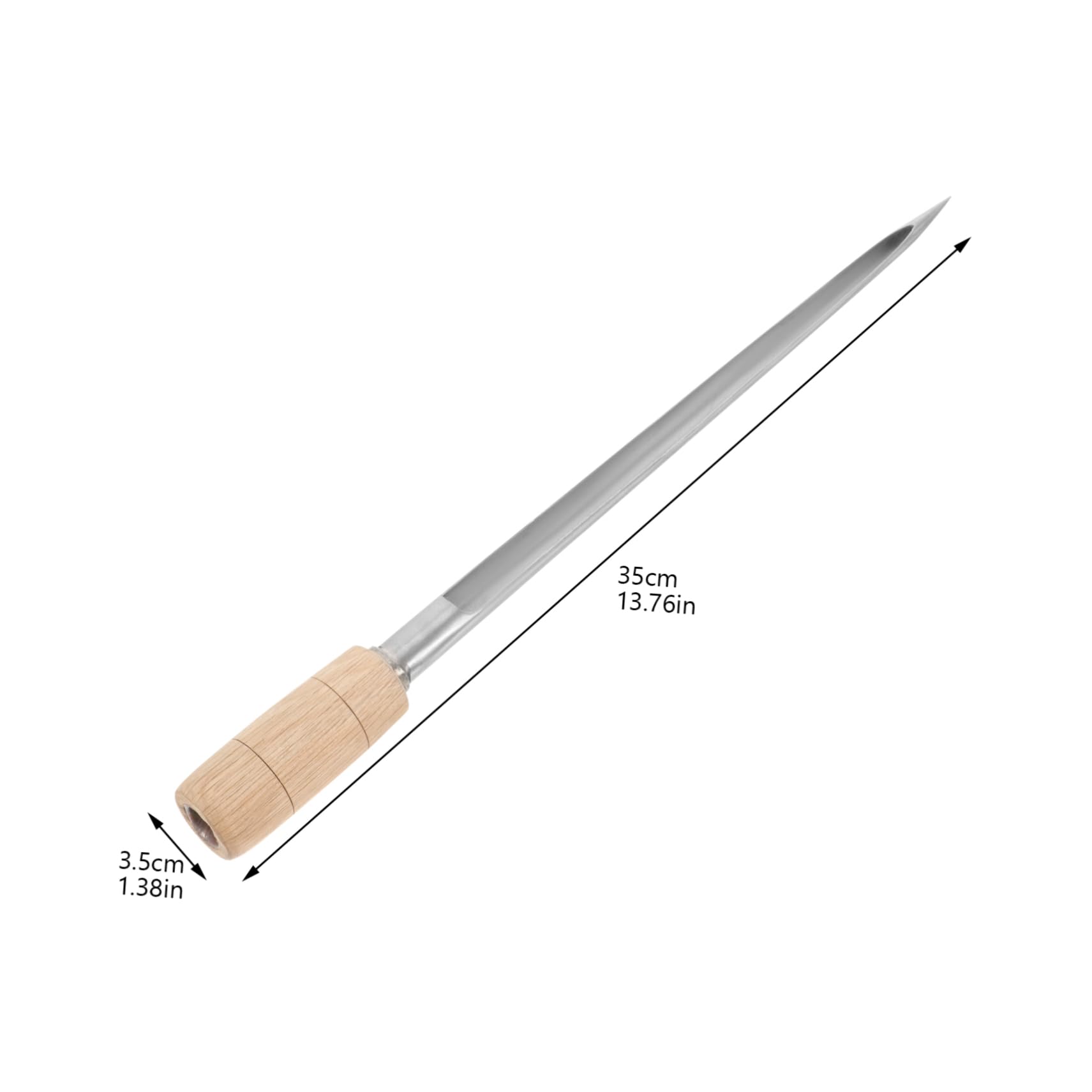 POPETPOP 2pcs Grain Sampler Wheat Multi-Functional Sampler Sampling Tool for Farm Corn Cereal Sampler for Outdoor Grain Probe Sampler Grain Sampling Tool Metal Rice Sampler Wooden