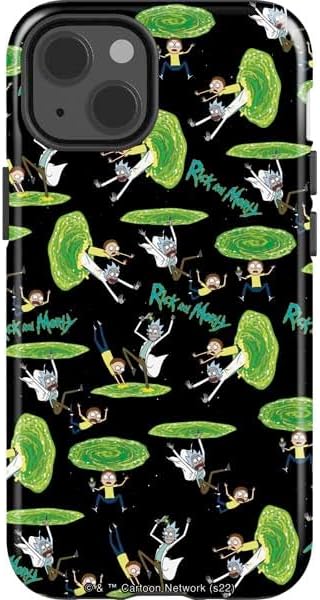 Skinit Impact Phone Case Compatible with iPhone 14 - Officially Licensed Adult Swim Rick and Morty Rick and Morty Portal Eyes Design