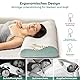 Flowen Orthopädisches Nackenstützkissen Memory Foam Kopfkissen Nackenkissen Ergonomisches für Bett Hilft bei Nackenschmerzen und Nackenstütze Kissen mit Aloe-Vera-Behandlung Waschbarem Bambù Bezug
