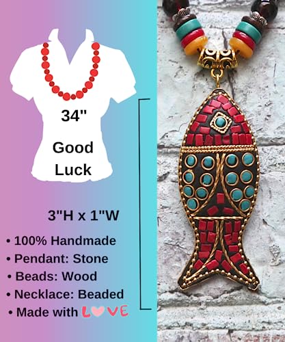 Dreminova Knotted Wood Strand Necklace For Women Prayer Japa Mala Beads Meditation Good Luck Symbol Trendy Women’s Jewelry #TOP5