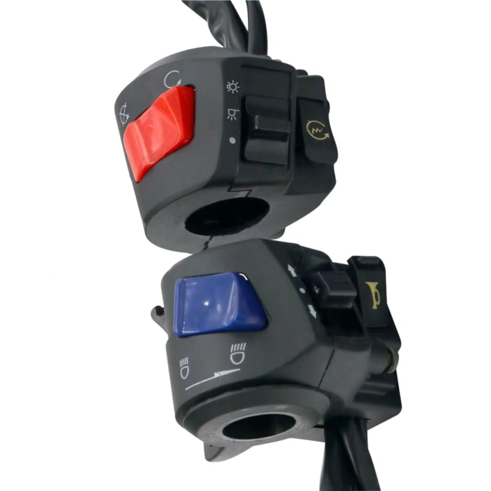 Interruptor señal moto Comandi Manubrio Moto Lato Sinistro E Destro Controller Universale Para Fendinebbia, Clacson, Indicatori Di Direzione E Avviamento Elettrico
