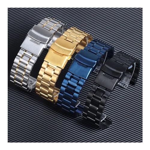 Correa de metal de extremo curvado para transformar su reloj deportivo en un modelo ejecutivo 2
