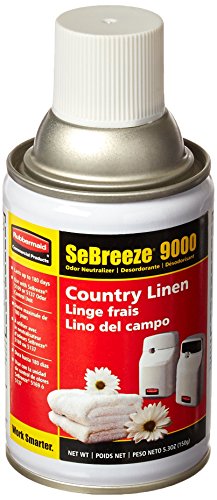 Rubbermaid Commercial SeBreeze 9000 Aerosol Air Freshener Refill, Assorted Fragrances, Pack of 6, FG5168000000