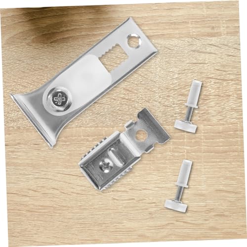 Kit de herrajes para puerta bifold jojofuny 1 set, conjunto de riel para puerta corrediza con instalación fácil y piezas de repuesto para puertas corredizas y de bolsillo miniatura 4