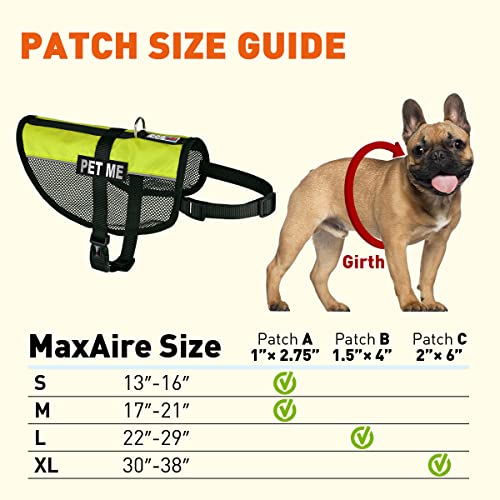 Dogline 22"-29" Maxaire Multi-Purpose Mesh Vest For Dogs And 2 Removable Pet Me Patches, Large, Green #TOP4