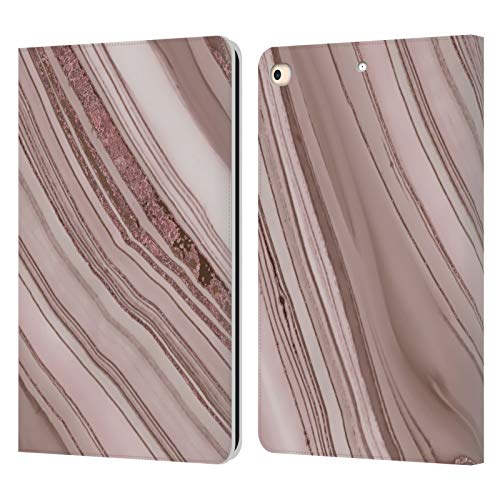 Étui portefeuille iPad 9.7 LebensArt rose pâle en cuir