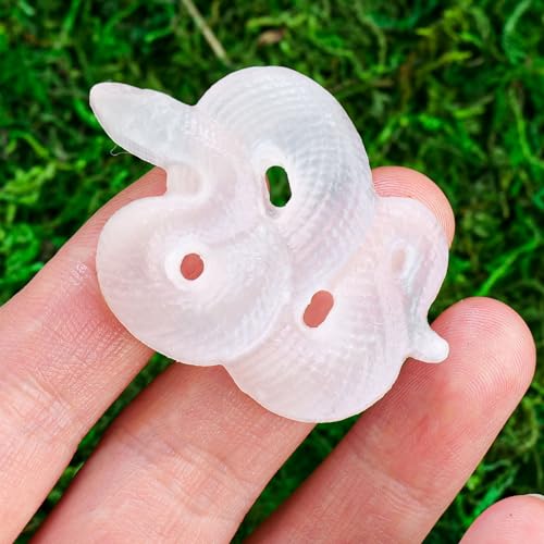 Runyangshi Natural Selenite Snake Crystal Healing Stone Energy Selenite Snake