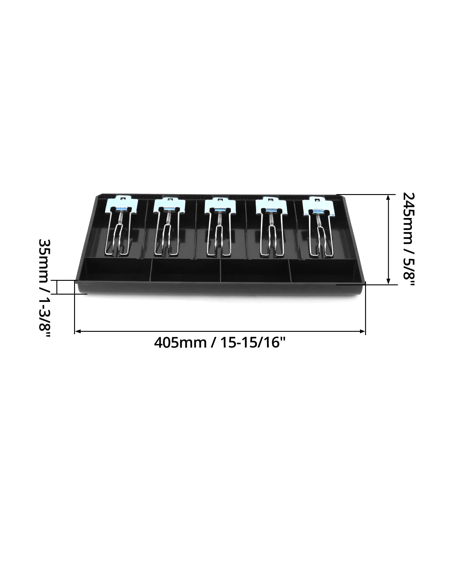 Spring Loaded Drawer Insert Cash Drawers QWORK Cash Register Drawer Insert - 5 Bill & 4 Coin ...