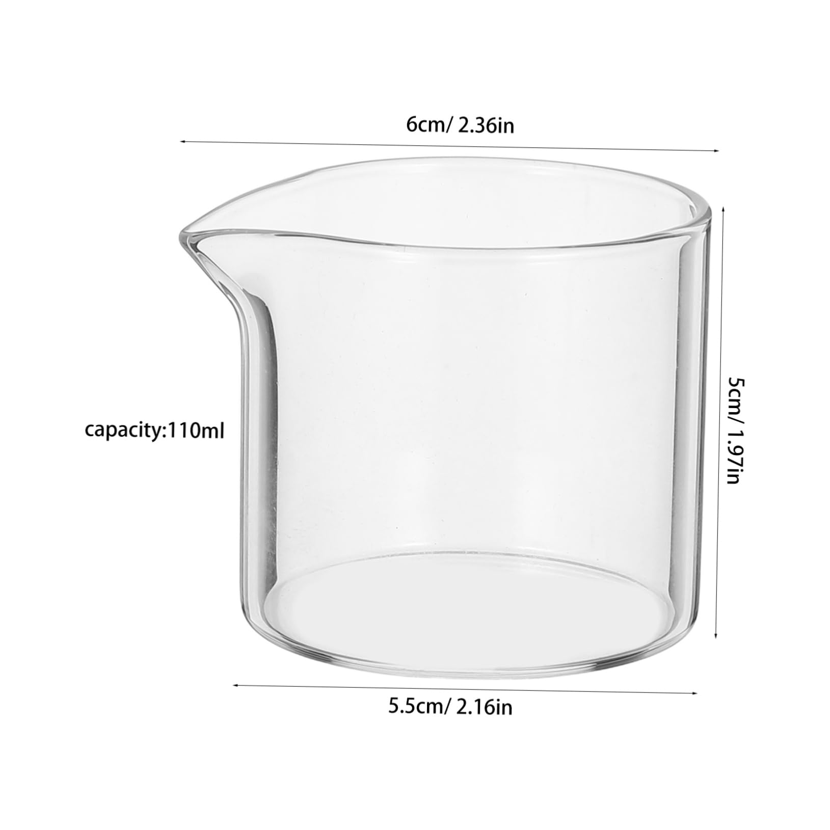 BESTonZON 4 piccole caraffa per il latte in, 110 ml, per il latte, in, per il caffè, per salse, per il latte, per il cappuccino