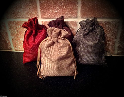 Pochon en toile de jute anti-gaspillage pour emballage cadeau réutilisable