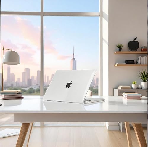 Miniatura 2 de Se7enline Funda compatible con MacBook Air de 15 pulgadas 2025, 2024, 2023, M4, M3, M2, modelo A2941A3114A3241, funda rígida de cristal transparente