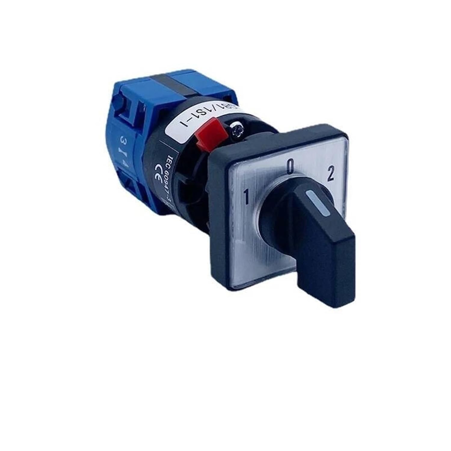 LW26-10S 1/2/3/4 Poles Single Hole Mounting Size 16mm Rotary Cam Switch 10A Changeover Main Selector Silver Contact 1Pcs(4P 16Terminals)