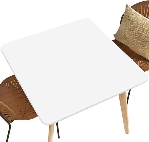 NYRTHUS Square Fitted Table Topper Covers for Square Table 30"x30", Wipeable Tab