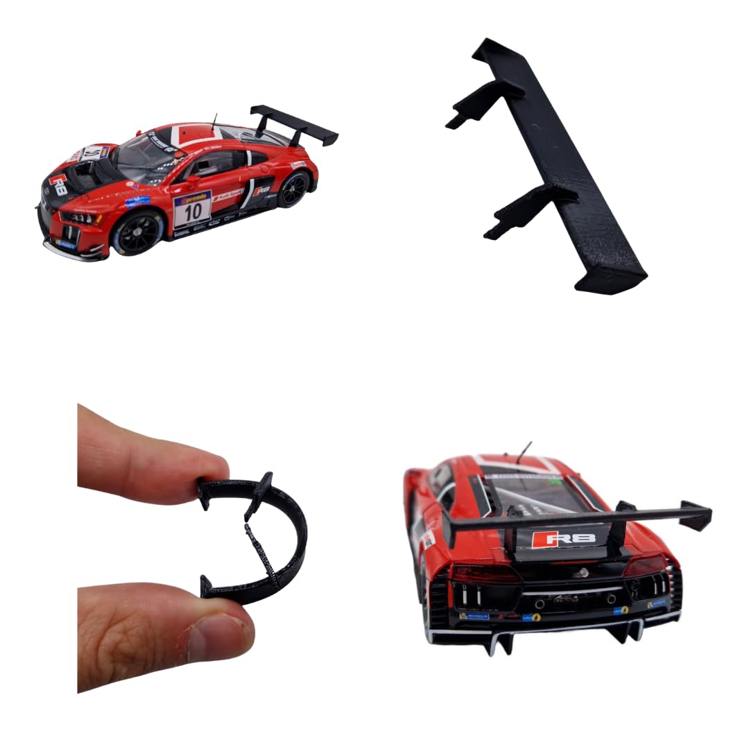 Flexibler Spoiler – Carrera zubehör für 132 Audi R8 LMS, Carrera Bahn Tuning ersatzteil kleinteil für slotcars