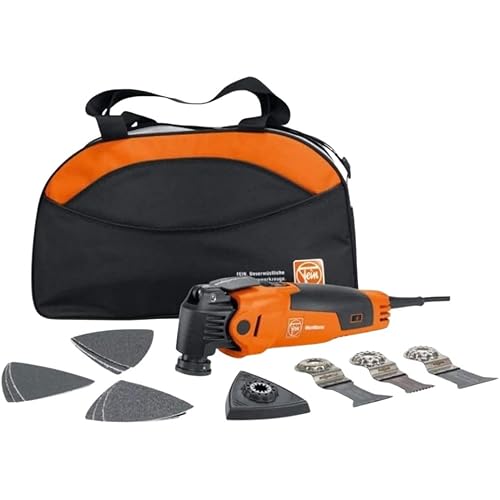 Fein MultiMaster MM 500 Start Oscillating Kit for Interior Construction and Renovation - 350W, Starlock Max Mount, QuickIn System, Lower Vibration, Constant Speed - 72295264090