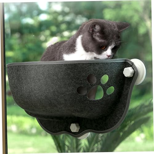 Hamaca para ventana de gatos HoveeLuty suave y lavable 6