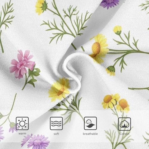 Colorful Wildflowers Toddler Cotton Underwear, Panties for Girls, 2T–8 Years3