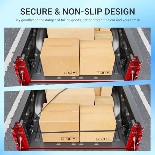 Image of SZYANG 2PCS Retractable Ratchet Straps Compatible with 2009-2014 Ford F150 Retractable Tie Down Straps Replacement for 2009-2014 Ford F-150 Accessories