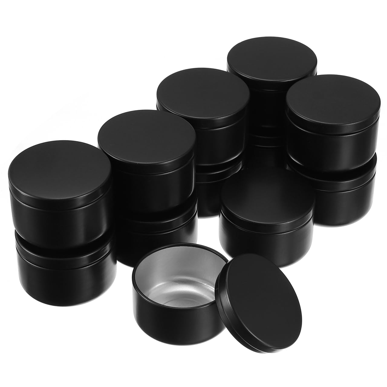 ULDIGI 12pcs Candle Tins Metal Containers DIY Jar for Travel Storage Portable for Candle Making Packing and Aromatherapy for Crafts and Party Favors