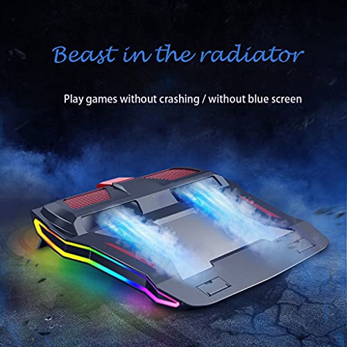 Base ajustable para laptop con ventilador RGB 12-17 pulg miniatura 3