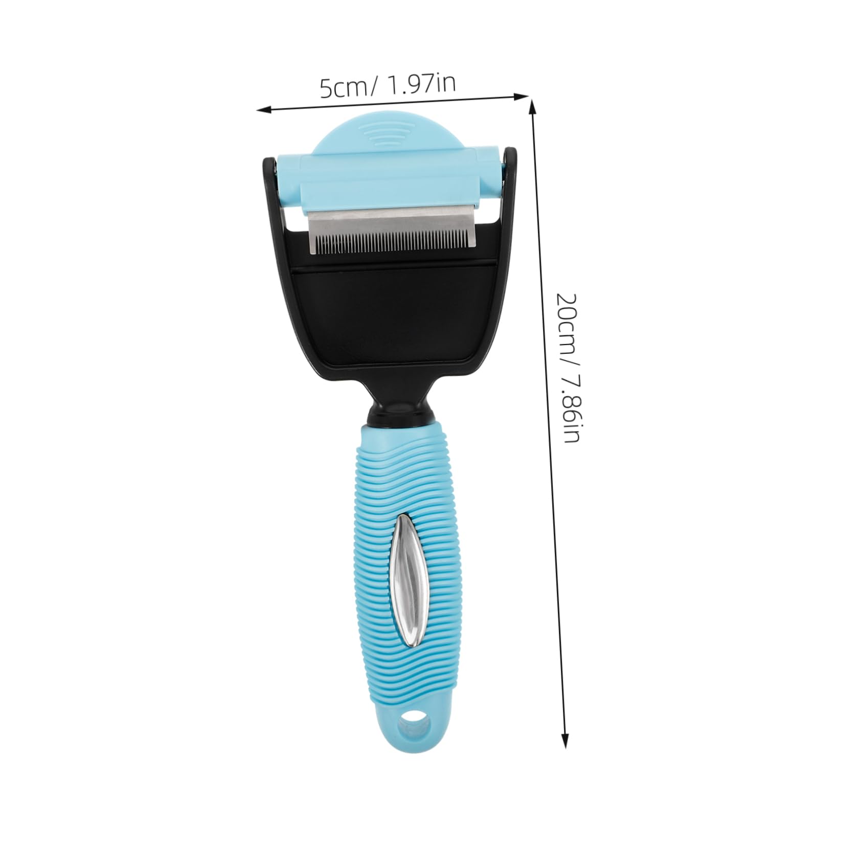 VANZACK Pet Supplies Dual Head Comb Multi Purpose Grooming Tool for Dogs S Hair Remover Brush for Shedding Debris Durable Material for Pet