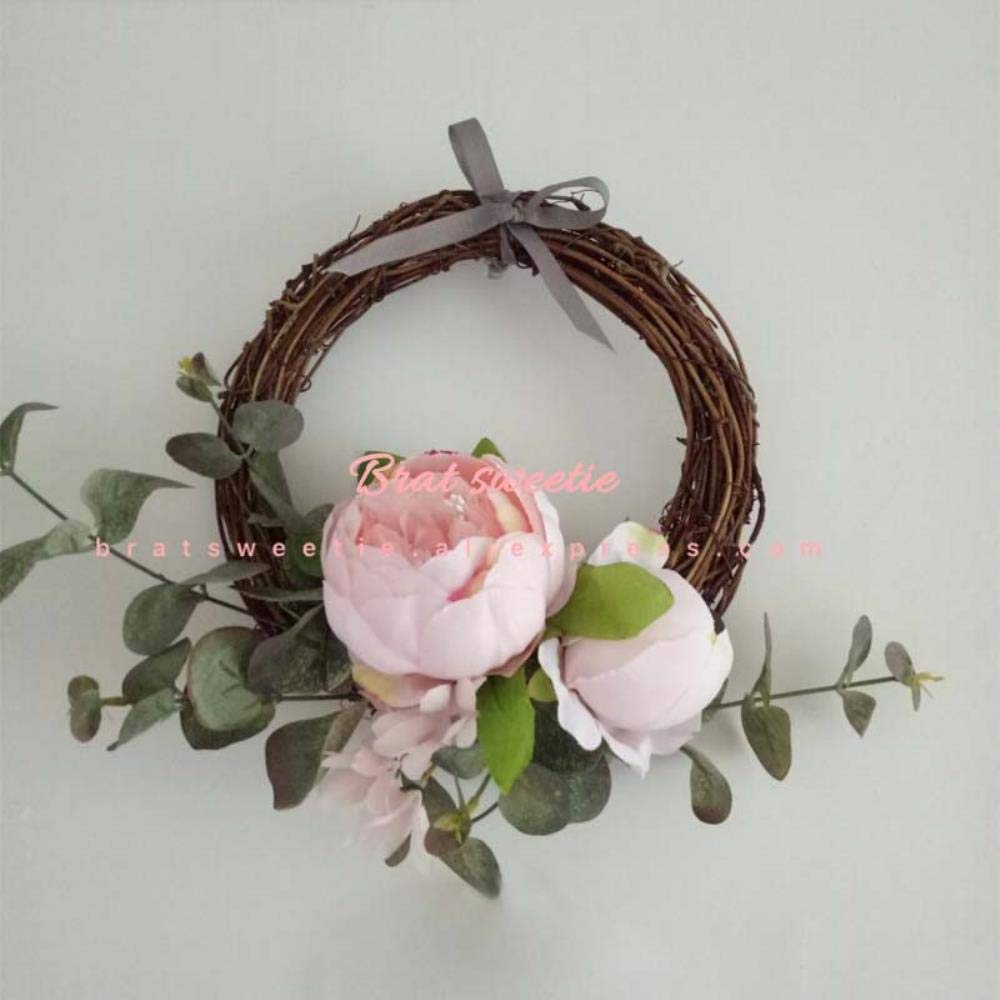 Ghirlanda Anello In Rattan Per Decorazione - 10-40 Cm Per Fiori Natalizi O Fai Da Te - Foto 9