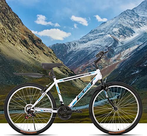 Hiland Mens And Womens 26 Inch Mountain Bike With 18 Speed Shifter, High-Carbon Steel Hardtail Trail Bicycle For Adult #TOP4