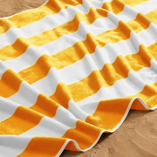 Great-Bay-Home-Large-Beach-Towels-30-x-60-100-Cotton-Cabana-Stripes-for-Beach-Bath-Pool-Gym-Lightweight-and-Quick-Dry-Orange 51ox IhlqDL
