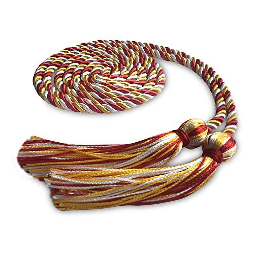 Image of Endea Graduation Single Honor Cord Three-Color (Red /Gold /White)