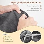 Raybee Clothes Rack with Cover and Wheels,Heavy Duty Clothing Racks for Hanging Clothes Adjustable, Rolling Portable Closet, 35.5" W*15.7" D*79 "H Black - Image 5