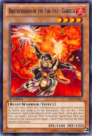 Amazon.com: YU-GI-OH! - Brotherhood of The Fire Fist - Gorilla