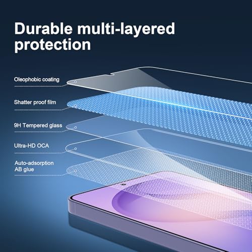 Image of NEW'C 3 Pack Designed for Samsung Galaxy S26 Screen Protector, Tempered Glass,Case Friendly Scratch-proof, Bubble Free, Ultra Resistant