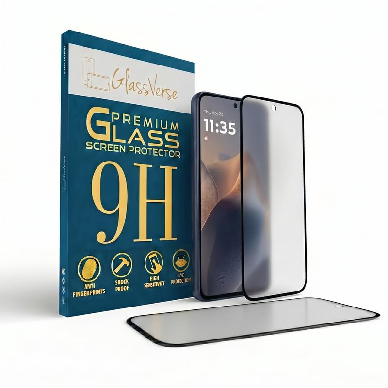 Image of GlassVerse D+ Matte Tempered Glass With 18H Hardness For Motorola Edge 60 Stylus (Pack Of 2) with Free Installation Kit. Full screen Coverage - 6.7 inch