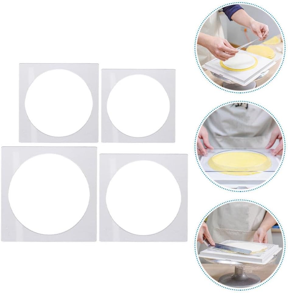 Zerodeko 4pcs Cake Molds Versatile Baking Tools for Frosting and Pastry Includes for Home Baking and Desserts