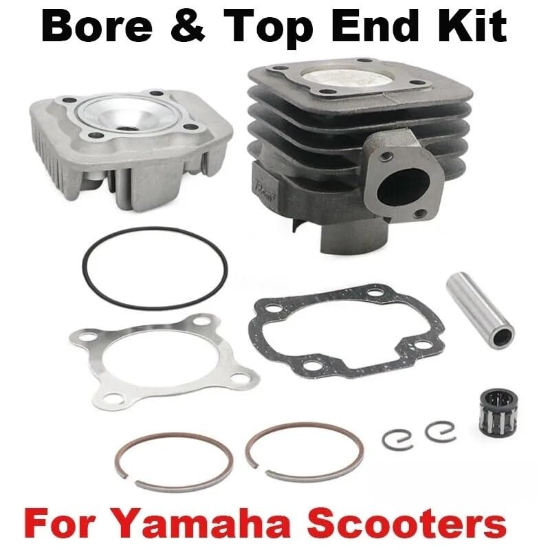 Kit de cilindro para motocicleta de 70cc, repuesto de motor de 47mm apto para Zuma YW50 2