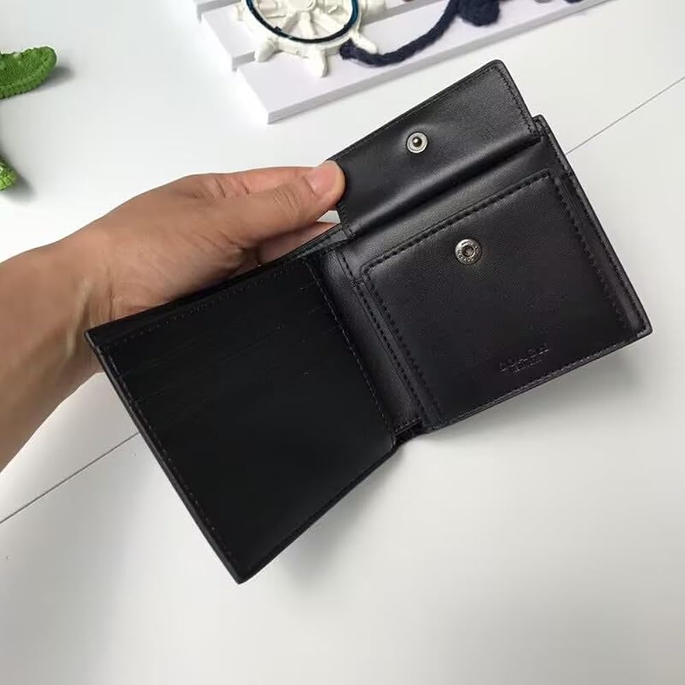 （なっぴ）　COACH　シグネチャー二つ折り財布　小銭入れ付き　メンズ COACH COACH コーチ 二つ折り財布 財布 コインケース