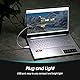Daffodil ULT05 - LED USB Leselampe mit 8 langlebigen hellen LED´s - 6000 Kelvin - Kaltweiß - 360°C Schwanenhals - Silber