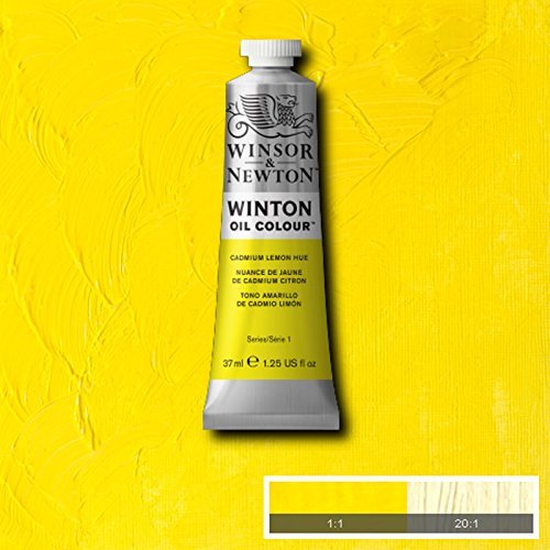 Winsor & Newton Winton Oil Paint Tube Artist Art 37Ml & 200Ml (Cadmium Lemon Hue, 200Ml)