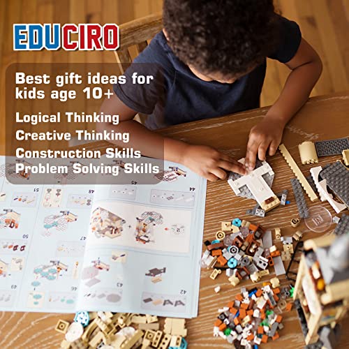Under The Baubles B777 Harry Castle Clock Tower Building Toy Set With Dumbledore Office Building, Magic Castle Architecture Model For Boys And Girls, Gift Ideas For Potter Fans Kids Aged 8-14 (871 Pcs). thumb #3