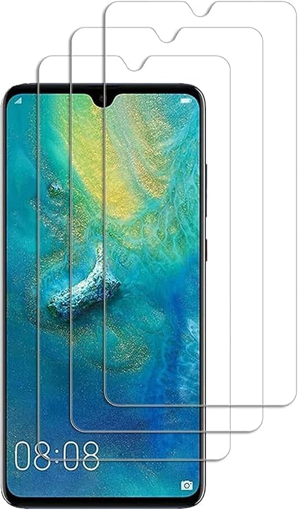 Xinyou Protector de pantalla de cristal templado para Huawei Mate 20 X, antiarañazos, HD transparente, dureza 9H, fácil de instalar, 3 uds. Adecuado para Huawei Mate 20 X