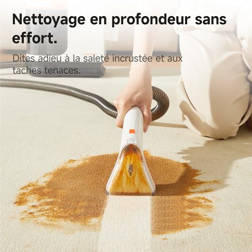Image of Uwant B300PRO Professional Sofa Shampoo Cleaner, Powerful Suction 18Kpa, Portable with Accessories, 2-in-1 Fabric Sofa Cleaner (White)