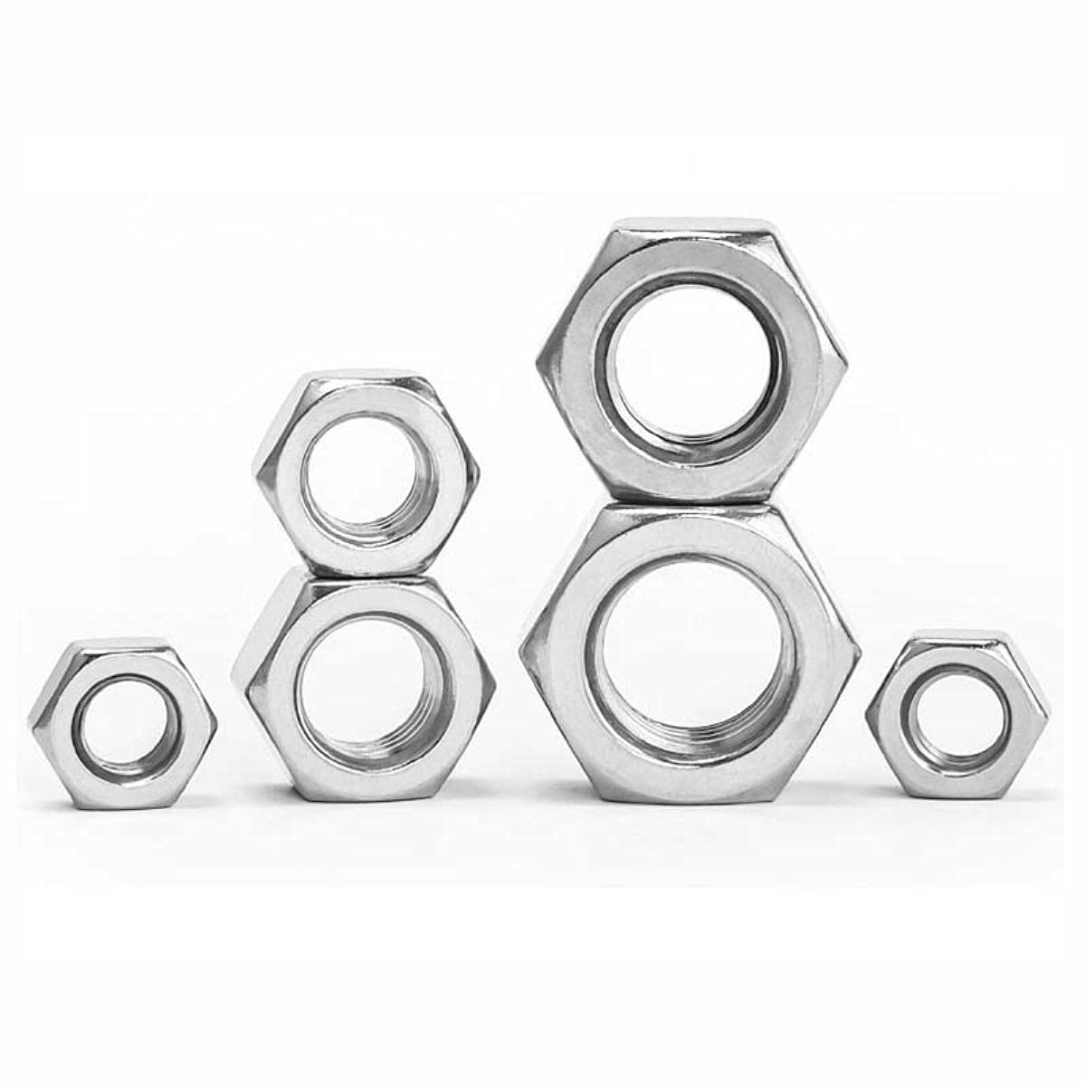 Edelstahl Sechskantmuttern UNC/UNF - 304 A2-70 In Verschiedenen Größen