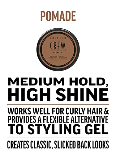 American Crew Pomade - Medium Hold & High Shine - 85g - Image 3