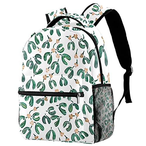Sac à dos de voyage à motif plantes de Noël le cadeau idéal pour filles et garçons