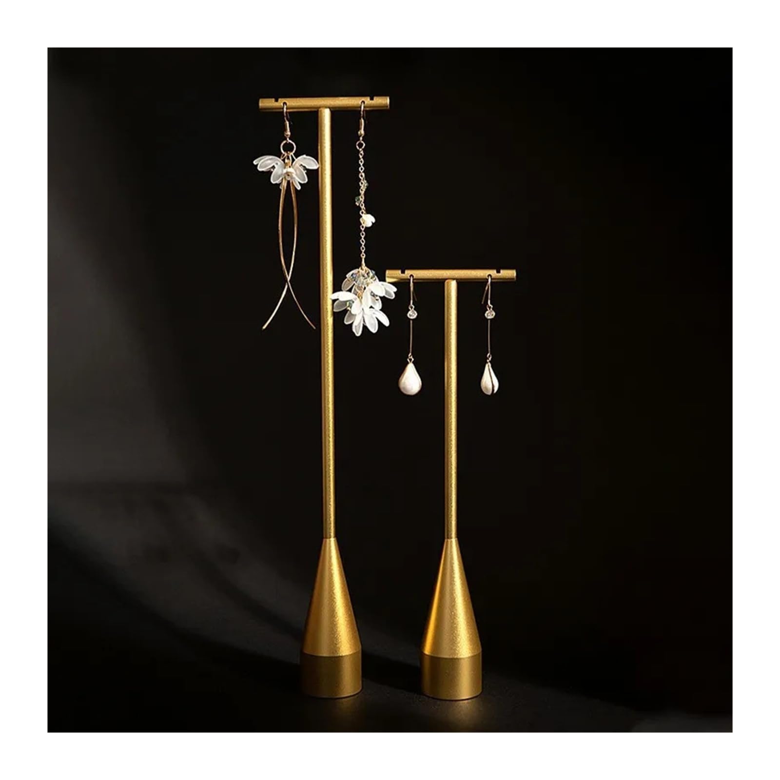 Présentoir à bijoux en métal for boucles d'oreilles, bagues et colliers | Support créatif for boucles d'oreilles, bagues et colliers. Idéal for la diffusion en direct ou l’affichage sur stand.(AL)