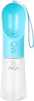 Bebedouro Portátil para Pets 400 mL PETYC Compacto, Não Vaza, Ideal para Viagens e Passeios (Azul)